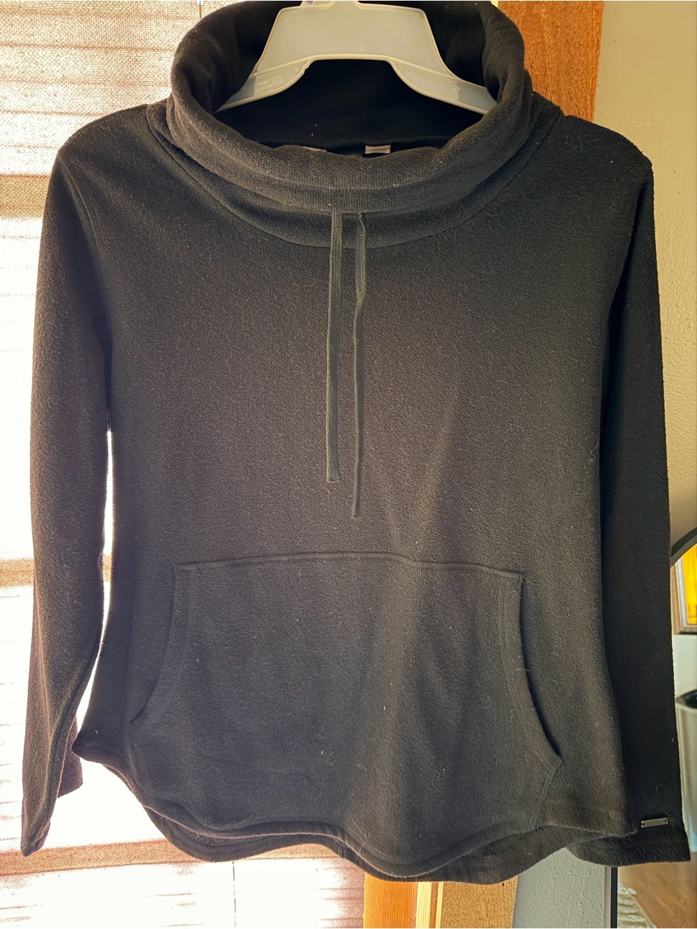 Pacific Trail Black Cowl Neck Fleece Pullover